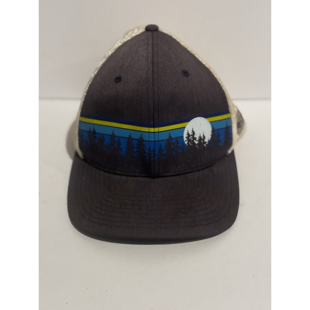Columbia Tree Line Fitted Mesh Hat Size L/XL Nature Outdoors Woods Blue